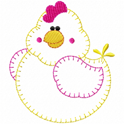 Chickens And Roosters Embroidery Design 4 Chickens And Roosters Embroidery Design 4